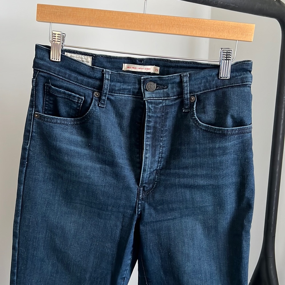 Levi mile high super skinny premium jeans